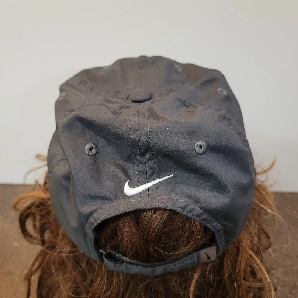 Nike Dri-Fit Just Do it Baseball Cap Toddler Black Swoosh Logo Adjustable Hat